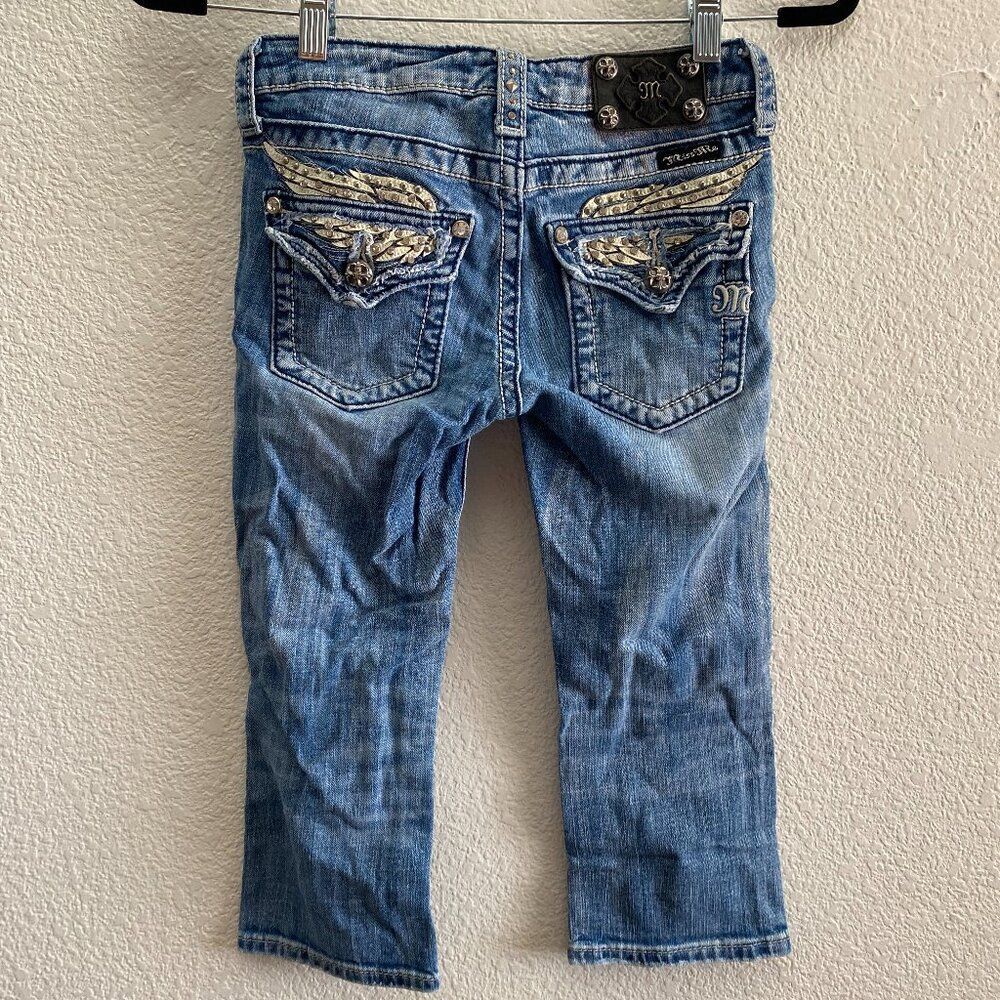 Miss Me Kids Blue Jeans with Silver Accents